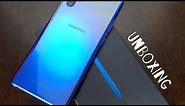Samsung Note 10+ Aura Blue Unboxing and Impressions