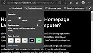 How to use Microsoft edge reading mode in windows 10 computer