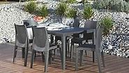 Outdoor Living Tuscany large 6 seat rattan dining set