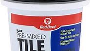 Red Devil 042260 Pre-Mixed Tile Grout, 1/2 Pint, Black, (Pack of 1)