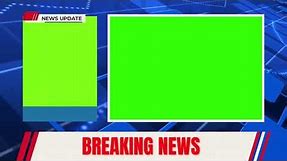 Breaking news template green screen no copyright