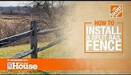 How to Install a Split Rail Fence 🔨 | The Home Depot