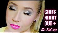 Girls Night Out Makeup with Hot Pink Lips | The Beauty Vault