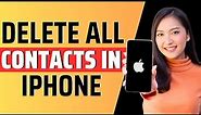 How to delete all contacts in iphone - Full Guide 2023