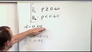 Null and Alternate Hypothesis - Statistical Hypothesis Testing - Statistics Course