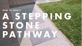 How To Lay A Stepping Stone Pathway | Bunnings Warehouse