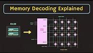 Semiconductor Memories : RAM - Memory Decoding Explained