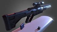 Sci-fi Laser Rifle - Download Free 3D model by Ramhat