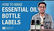 How To Make Essential Oil Bottle Labels