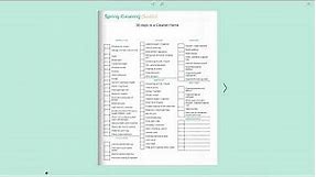 Cleaning Checklist Templates KDP POD
