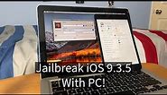 How To Jailbreak iOS 9.3.5 With PC or Mac 2024!