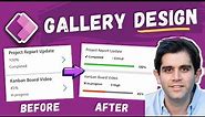 Power Apps Gallery Design Tutorial | Gallery UI styles