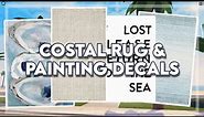 Costal Rug & Painting Decal Codes For Berry Avenue And Bloxburg | Roblox Video