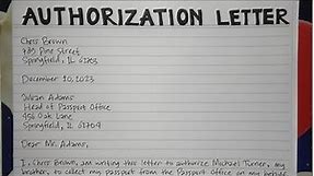 How To Write An Authorization Letter Step by Step Guide | Writing Practices