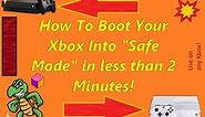 How To put your Xbox into SAFE MODE (black screen of death, resolution, USB update, console reset +)