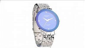 Armitron: Stainless Steel Analog Watch with Diamond Accent & Blue Dial- 42MM