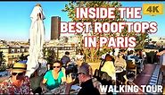 Walk in the Best ROOFTOPS in PARIS, 4K Walk Review WITH CAPTIONS June 2023