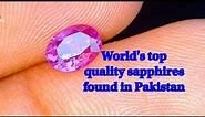 Natural Pink Purple High Value Cut Sapphires | World's Most Expensive Sapphires Found in Pakistan
