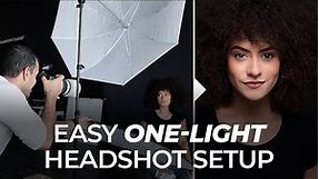 The Easiest One-Light Setup for Professional Headshots | Master Your Craft
