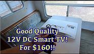 HOW TO Run Television on 12 volt in RV/Camper DC 12V Smart TV Setup Runs Off Solar NO INVERTER