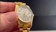Rolex President Day Date 36 Yellow Gold Bark Finish Mens Watch 18078 Review | SwissWatchExpo