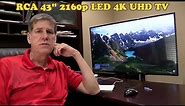RCA 43" 4K 2160p LED TV Review