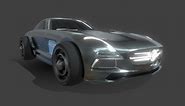 Cyberpunk Sports Car - 3D model by DNLVStudio