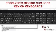 How to Activate Num Lock Key That is Missing from the Keyboard