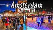 Amsterdam nightlife, walking tour in 4k, 🇳🇱 the Netherlands