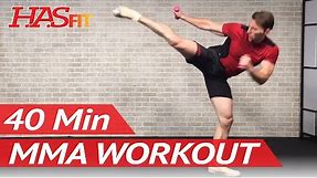 40 Min MMA Workout Routine - MMA Training Exercises UFC Workout BJJ MMA Workouts Mixed Martial Arts