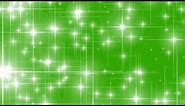 Shine effect stars green screen, lights overlay sparkling chroma key