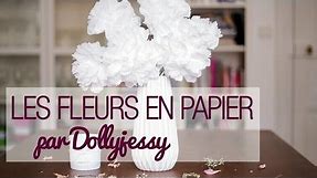 Faire des fleurs en papier - DIY déco de mariage avec DollyJessy