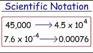 Scientific Notation - Fast Review!