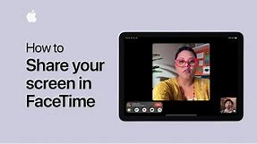 How to share your screen in FaceTime on iPhone and iPad | Apple Support