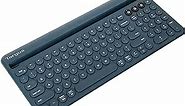 Targus Bluetooth Keyboard with Tablet/Phone Cradle, Multi-Device Wireless Keyboard, Mac/PC Keyboard, Bluetooth Keyboard for iPad MS Surface iPhone Android, Blue (PKB86702US),Black