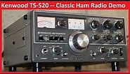 Kenwood TS-520 Ham Radio - Detailed Overview and Demo - Receive, Tune-up, and Transmit