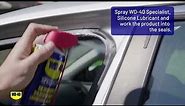 How To Protect Your Vehicles Rubber Seals - WD-40 Specialist® Silicone Lubricant