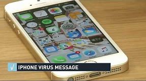 Verify: iPhone virus warning messages
