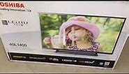 Toshiba 40 Inch HDTV Set 40L1400 Unboxing