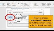How to Create Digital Bookmarks within a Document