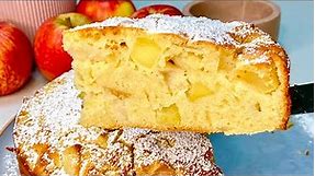 Fluffy Apple Cake! Easy and delicious APPLE PIE recipe