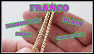 3MM Franco... Diamond Cut or Plain? Most popular chain review on JACOJE.COM
