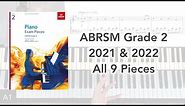 ABRSM Grade 2 Piano (2021 & 2022): All 9 Pieces