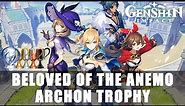 Genshin Impact: Beloved of the Anemo Archon Trophy