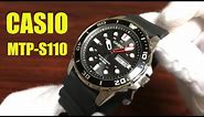 Unboxing Casio MTP-S110 Diver's Solar Power Watch MTPS110-1AV