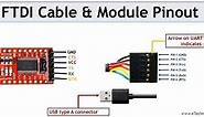 FTDI Cable and Adapter Pinout(Microcontroller Interfacing)