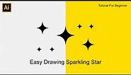 Simple Twinkling Star Icon Trick - Adobe Illustrator Tutorial