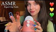 ASMR Tapping with Paper Clip Nails! 📎