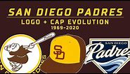 San Diego Padres Logos and Caps Through the Years: 1969-2020
