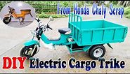 Build a Electric Cargo Trike with Honda Chaly Scrap